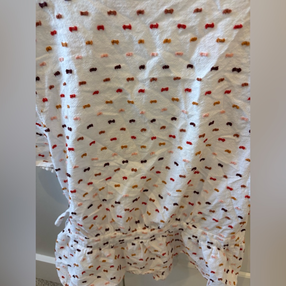 Madewell White Polka Dot Blouse - Picture 6 of 6